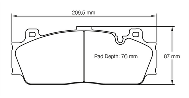 Pagid Racing Brake Pads No. 4934 (Front)